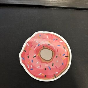 Pink sprinkle donut sticker